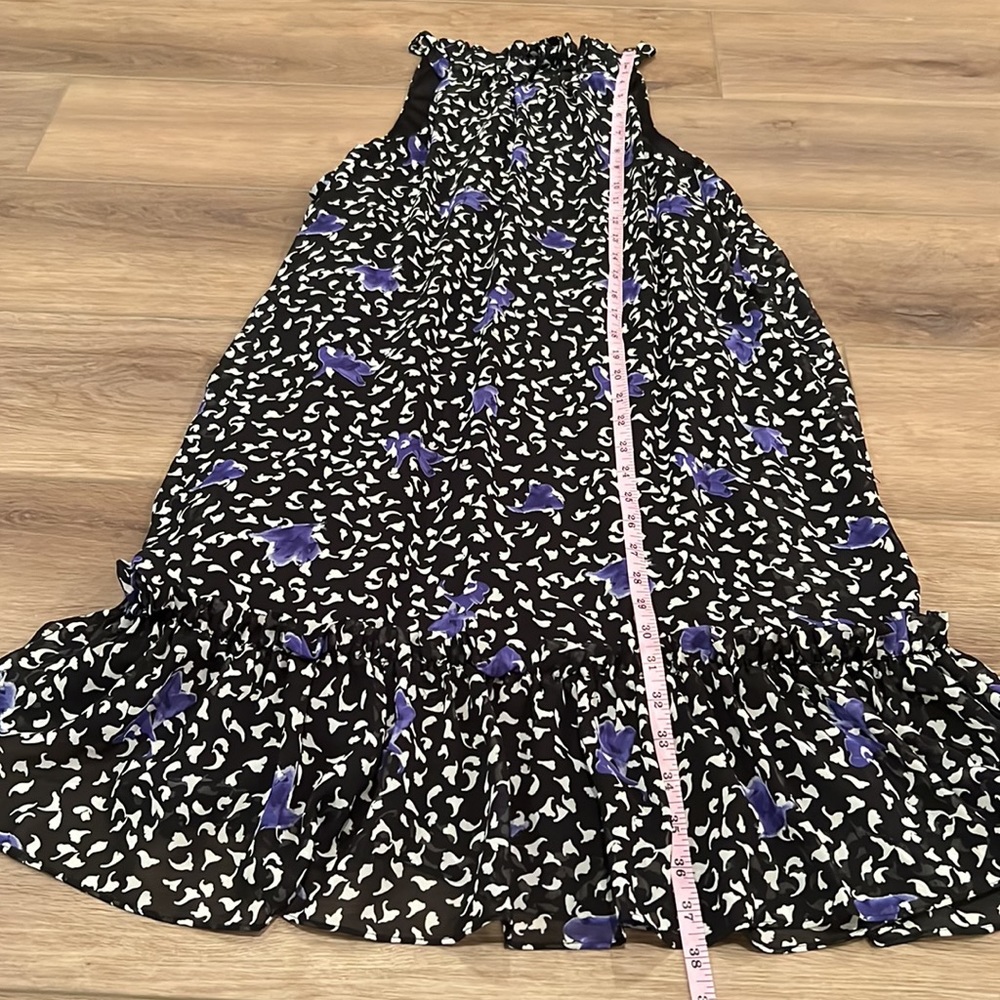 NWT BCBG Generation Relax Halter Neck Tie Chiffon Mini Fallen Petal Large - Picture 9 of 16